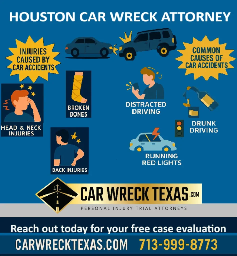 Houston Car Wreck Attorney - Infographic